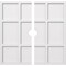 Ekena Millwork Rubik Architectural Grde PVC Contemporary Ceiling Medallion, Two Piece, 28"OD x 3"ID x 9 3/4"C x 1"P CMP28RK2-03000 - alternate 1